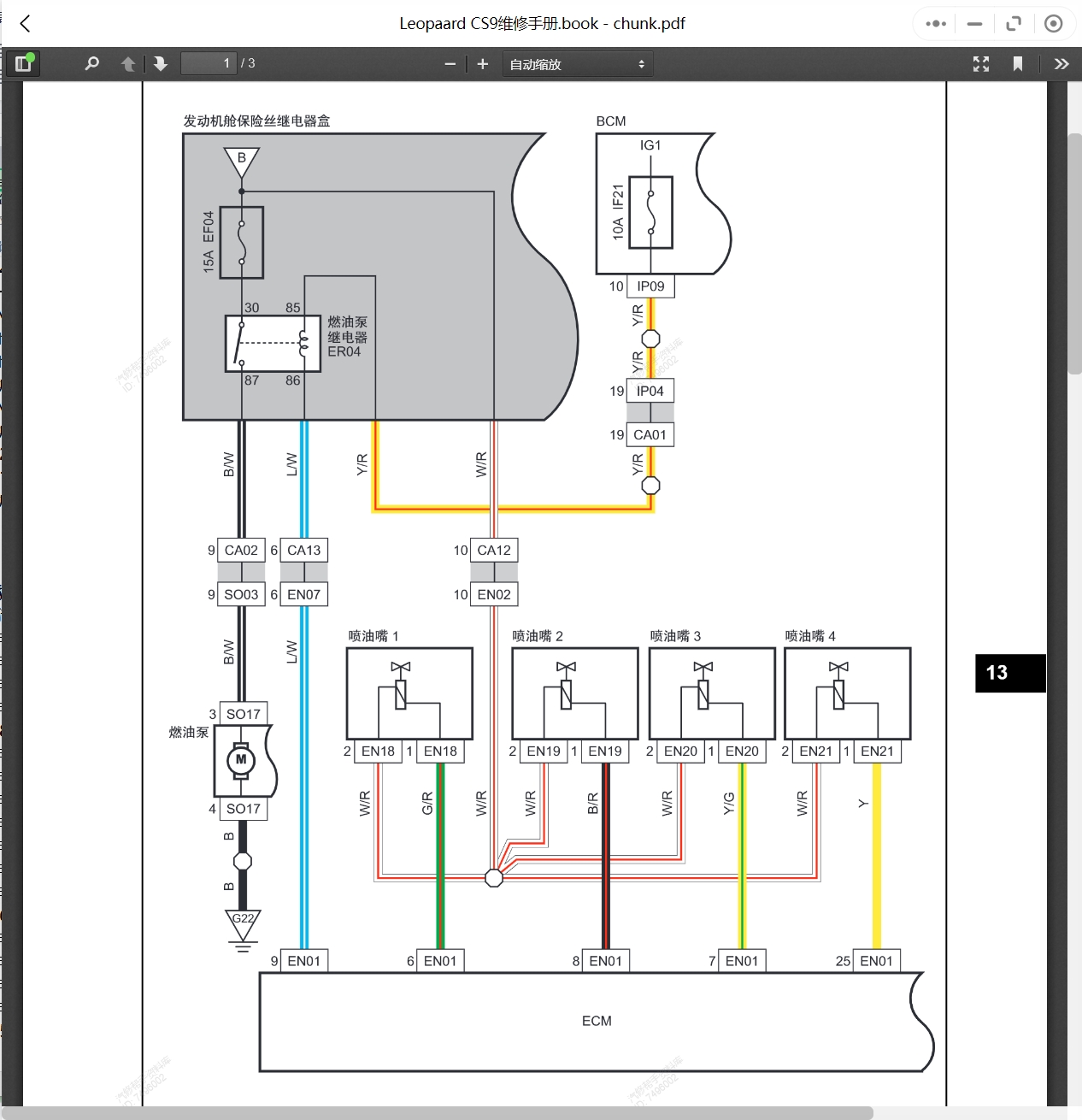 1996-2019年長豐獵豹汽車維修手冊和電路圖[資料更新]