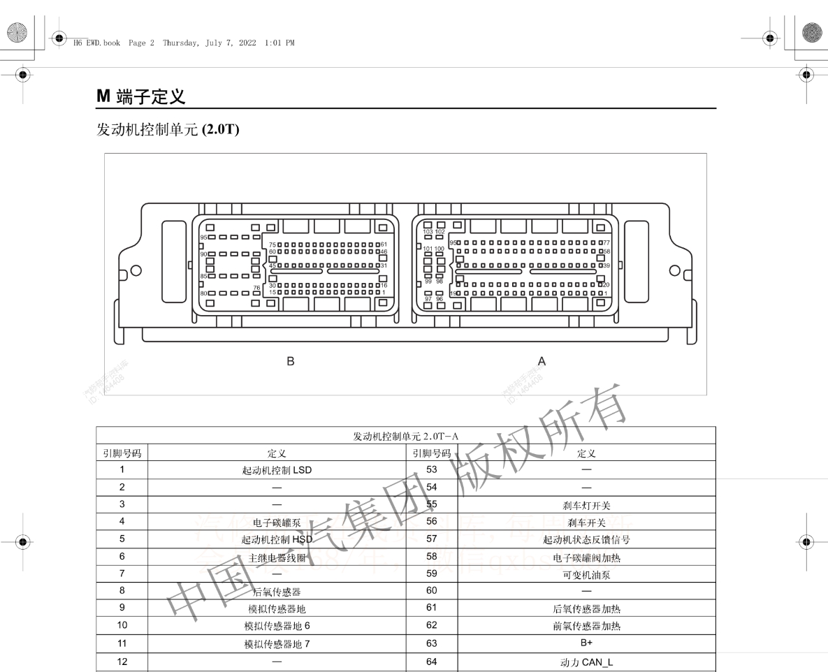 2006-2024年一汽紅旗維修手冊和電路圖[資料更新]